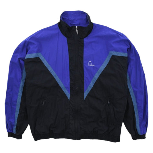 90s Head Black/Purple Shell Track Jacket (XXL)