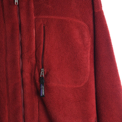 90s Patagonia Red Full Zip Fleece Jacket (XL)