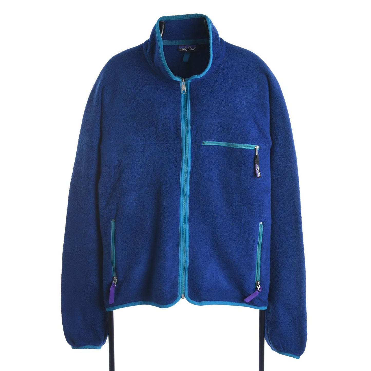 00s Patagonia Blue Full Zip Fleece jacket (L)