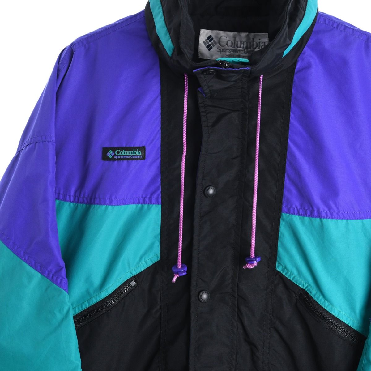 90s Columbia Black Light Pullover Jacket (XL)