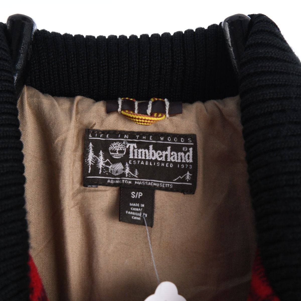 00s Timberland Abington Red/Black Thick Jacket (S)