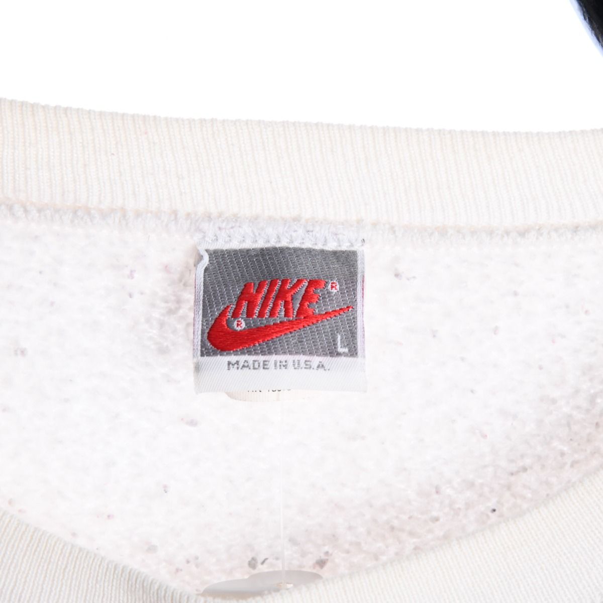 90s Nike Just Do It White Sweatshirt (M)