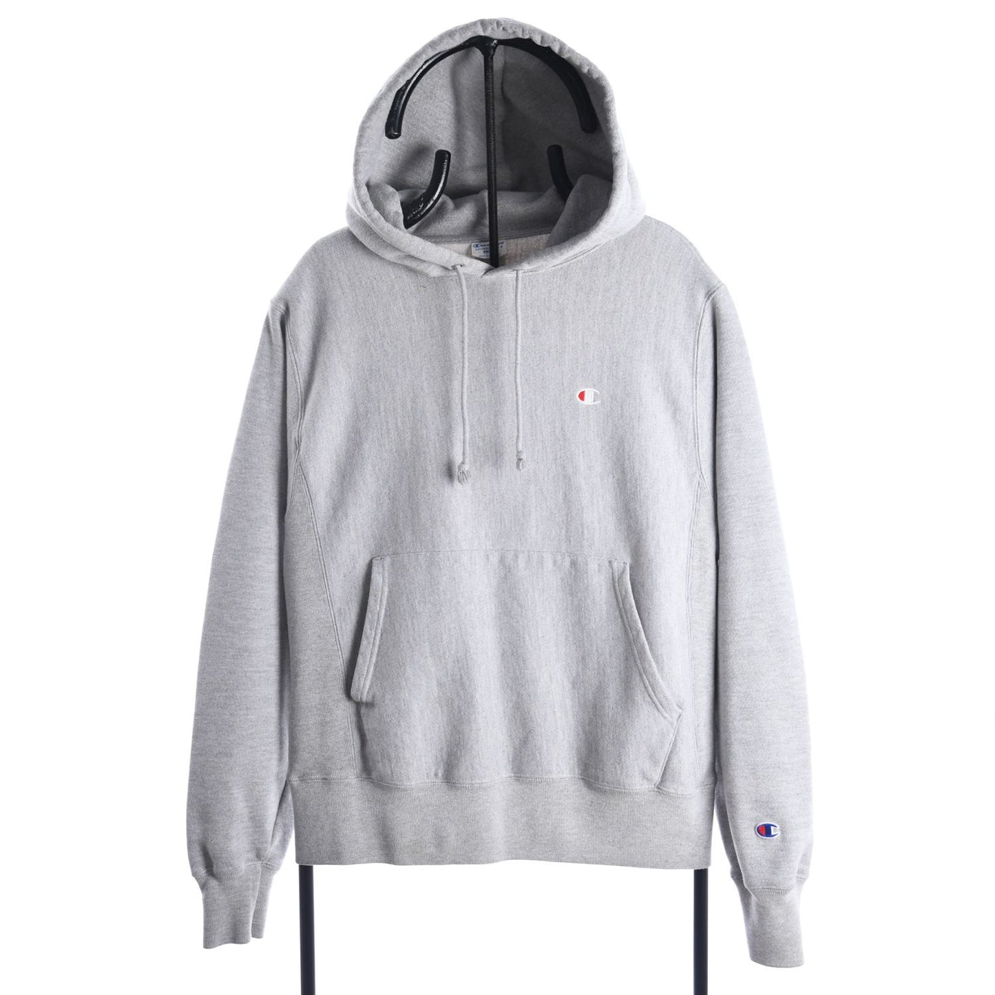 90s Champion Grey Reverse Weave Heavy Hoodie (S)