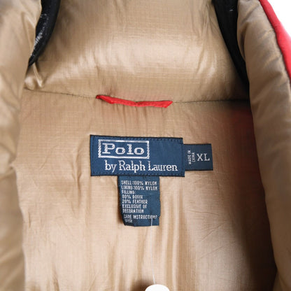 00s Polo Ralph Lauren Red Down Gilet (XL)