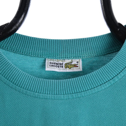 80s Lacoste Chemise Green Embroidered Sweatshirt (L)