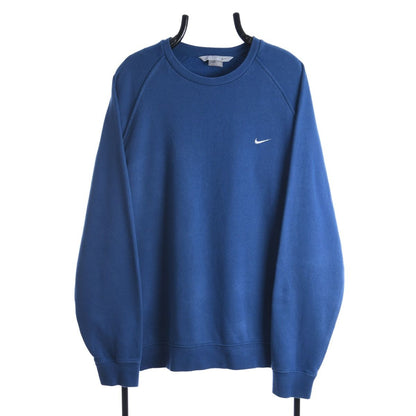 00s Nike Blue Embroidered Sweatshirt (XL)