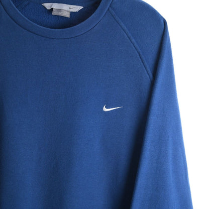 00s Nike Blue Embroidered Sweatshirt (XL)