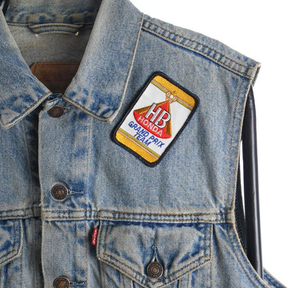 90s Levi's Denim Racing Vest (S)