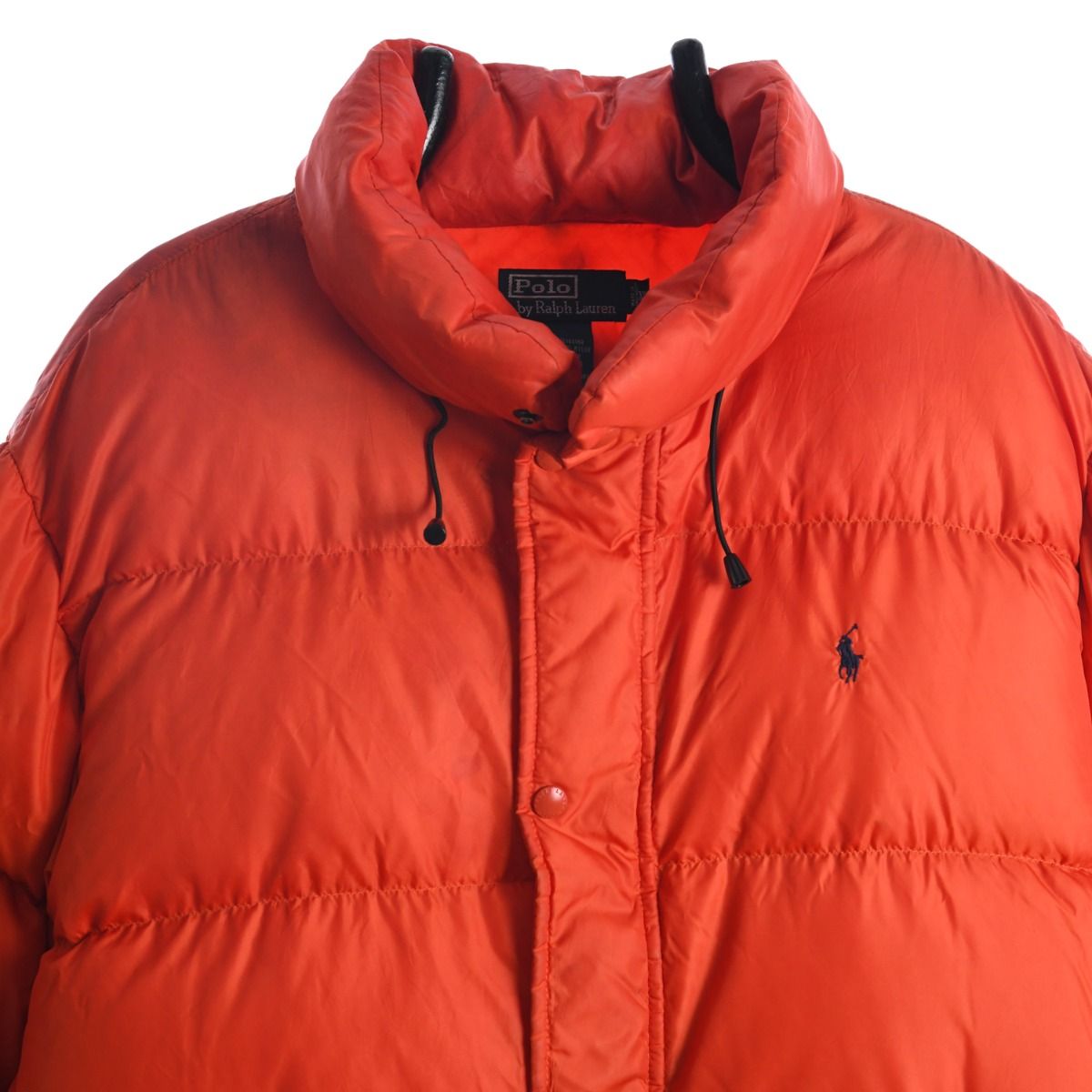 00s Polo Ralph Lauren Orange Down Puffer Jacket (XL)