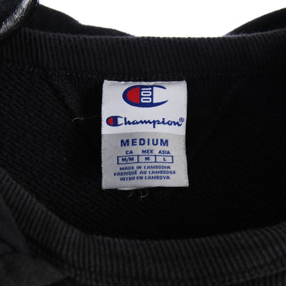 Champion Black Embroidered Hoodie (S)