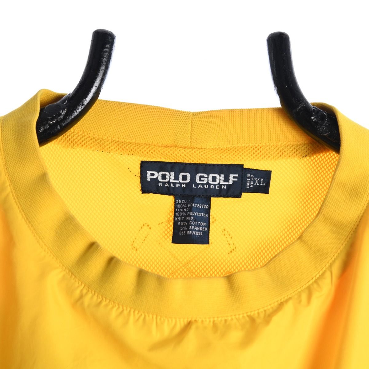 90s Polo Golf Blue/Yellow Shell Pullover Jacket (XXL)