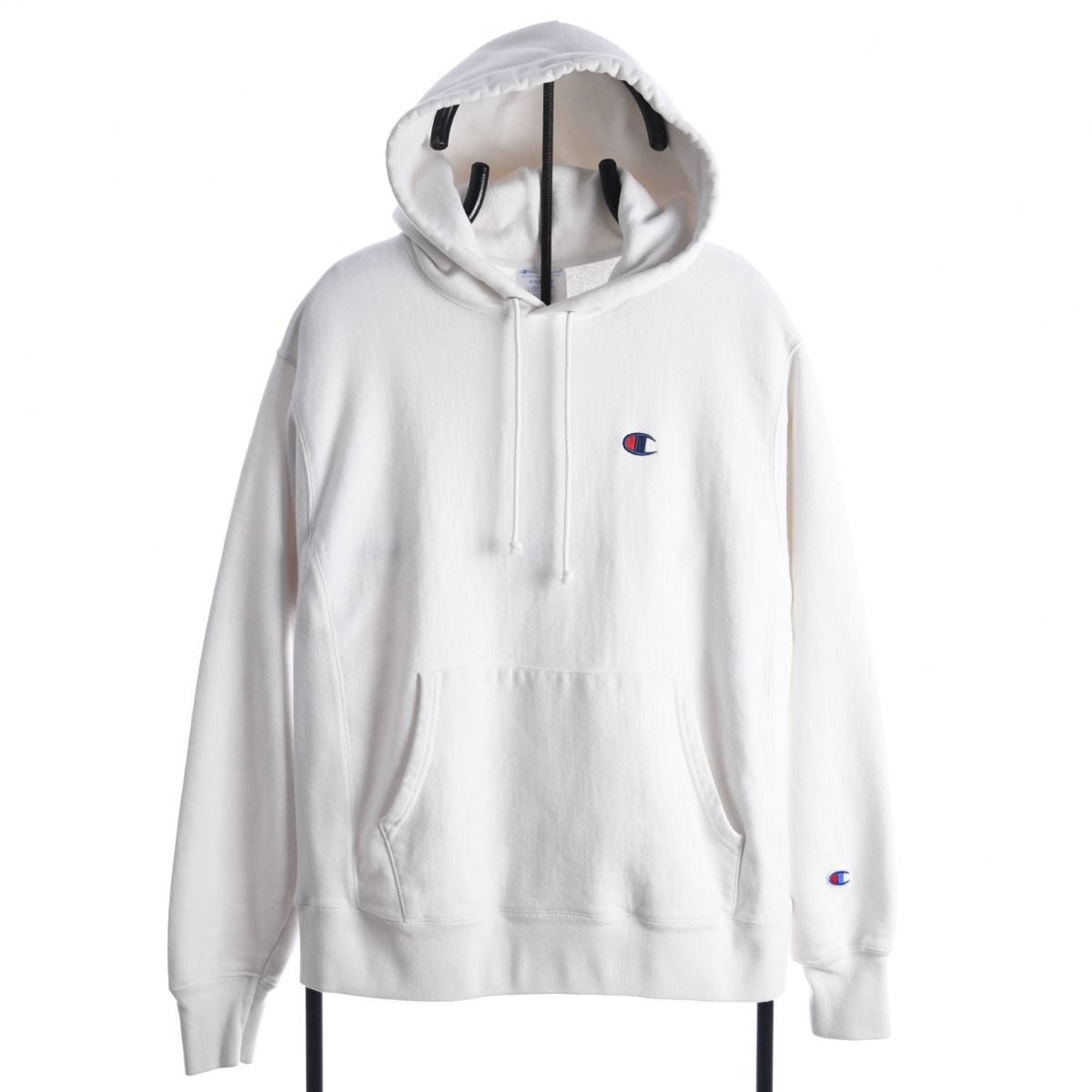 Champion White Reverse Weave Heavy Hoodie (M)