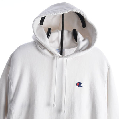 Champion White Reverse Weave Heavy Hoodie (M)