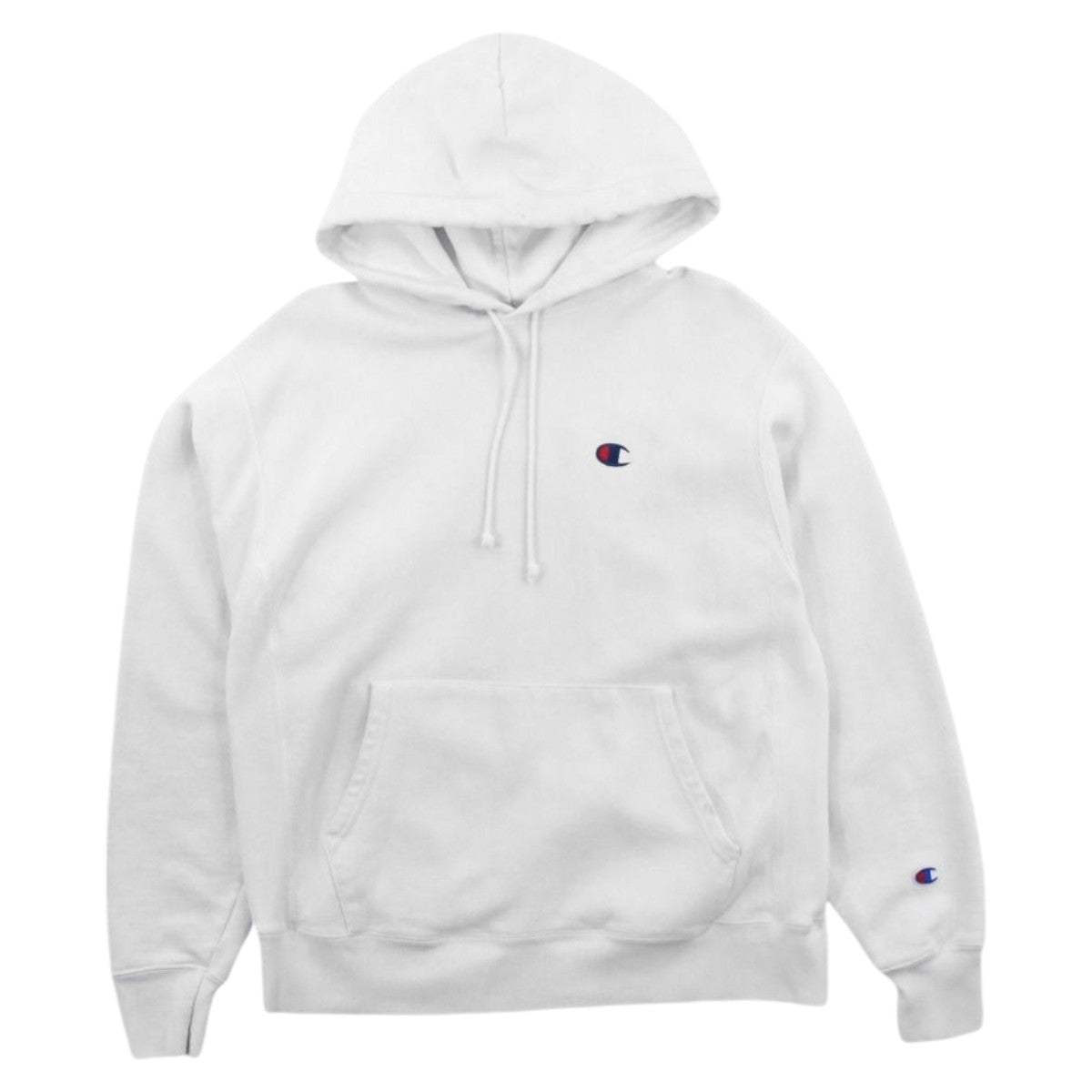 Champion White Reverse Weave Heavy Hoodie (M)