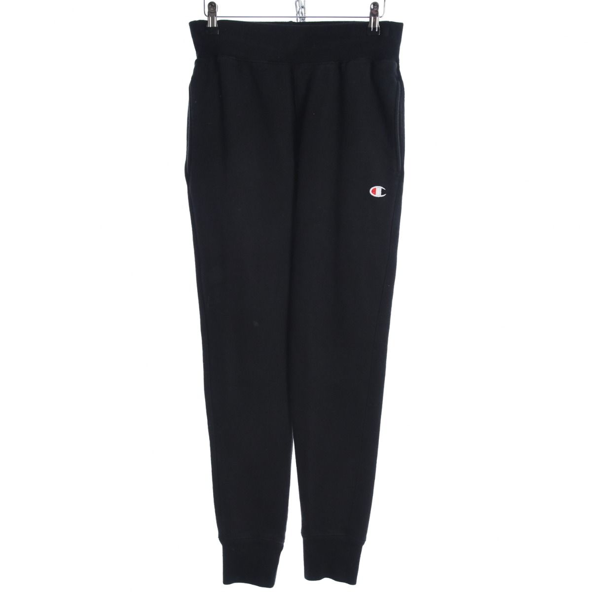 00s Champion Reverse Weave Black Heavy Tracksuit Bottoms (S)