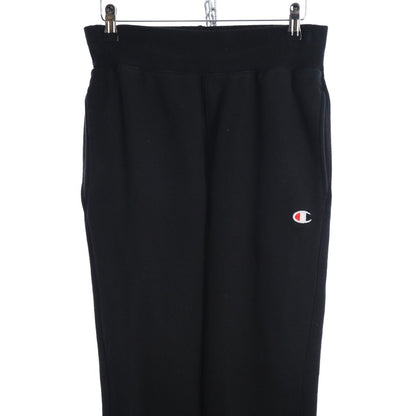 00s Champion Reverse Weave Black Heavy Tracksuit Bottoms (S)