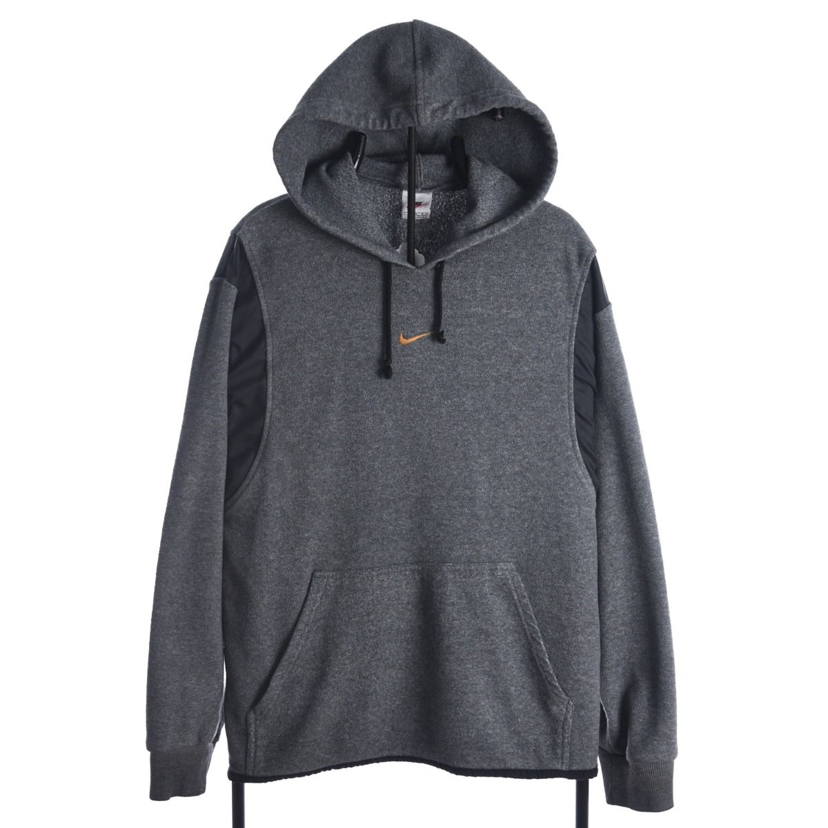 90 Nike Grey Embroidered Fleece Hoodie M)