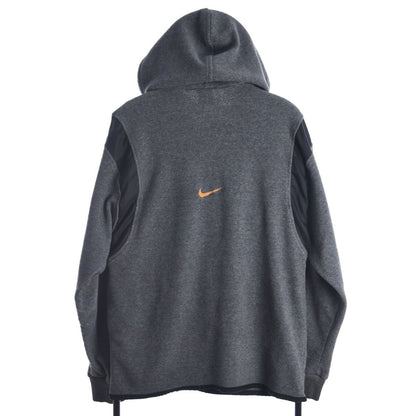 90 Nike Grey Embroidered Fleece Hoodie M)