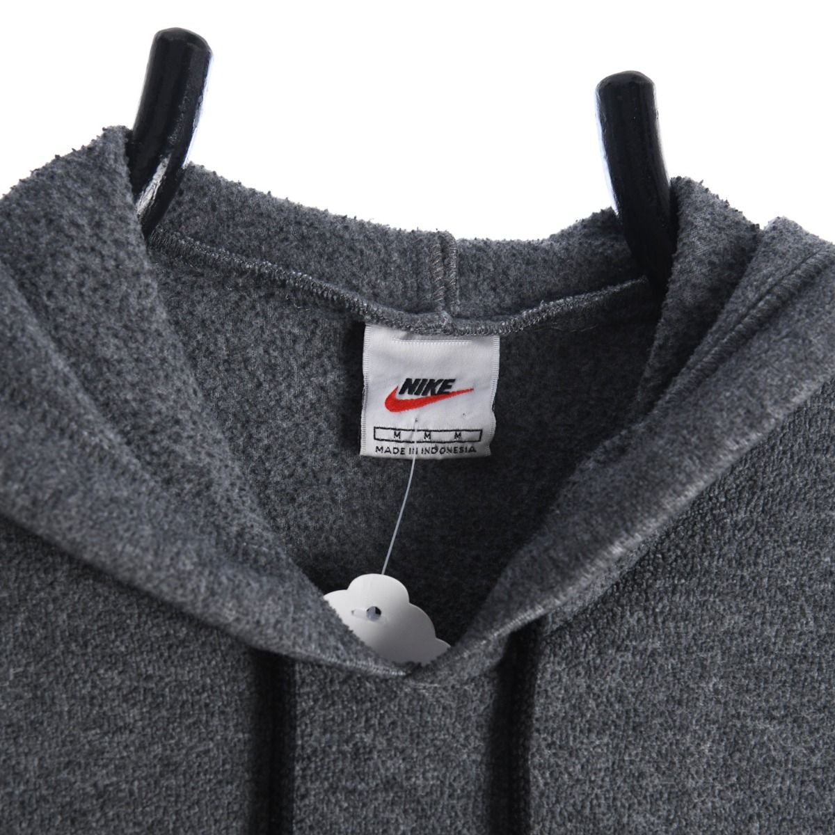 90 Nike Grey Embroidered Fleece Hoodie M)