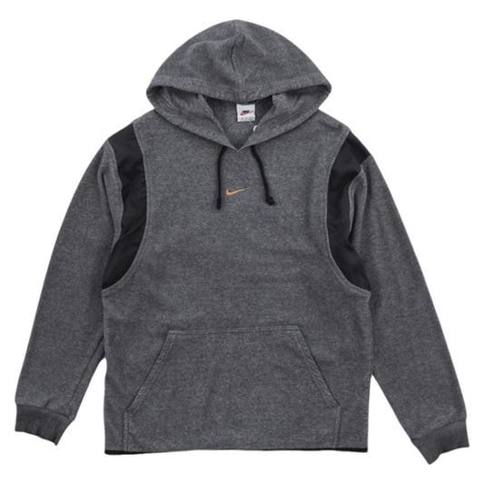 90 Nike Grey Embroidered Fleece Hoodie M)