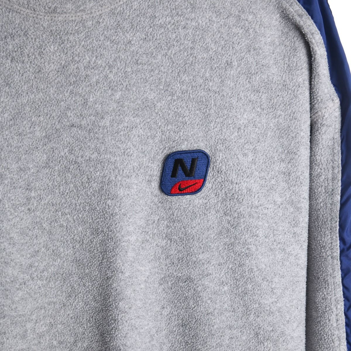 90s Nike Grey Embroidered Fleece Sweatshirt (XXL)