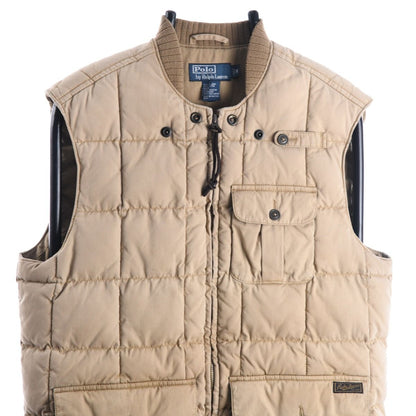 00s Polo Ralph Lauren Beige Down Gilet (S)