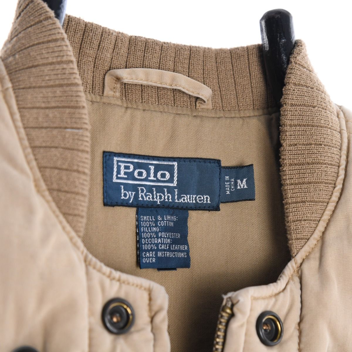 00s Polo Ralph Lauren Beige Down Gilet (S)