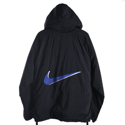 90s Nike Black Big Swoosh Light Padded jacket (XXL)