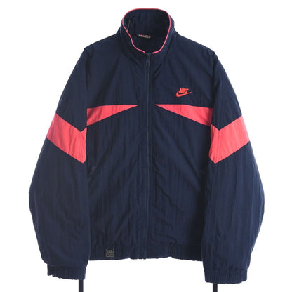 80s Nike Navy Thin Padded Jacket (M)