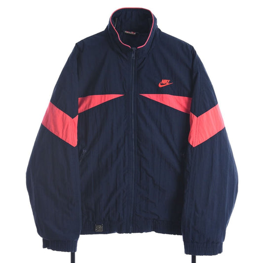 80s Nike Navy Thin Padded Jacket (M)