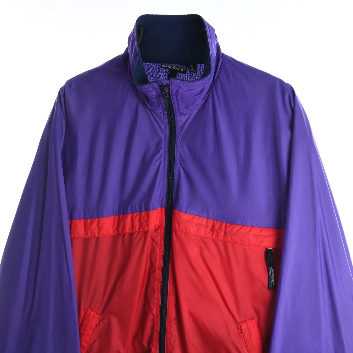 90s Patagonia Red/Purple Rip Stop Light Jacket (M)