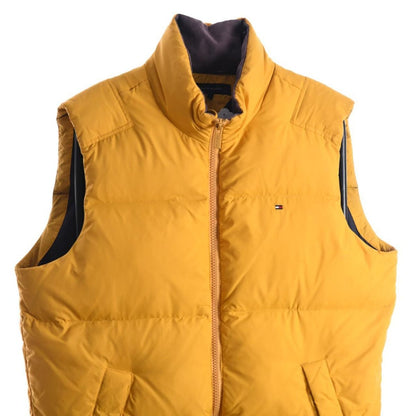 00s Tommy Hilfiger Yellow Down Gilet (L)