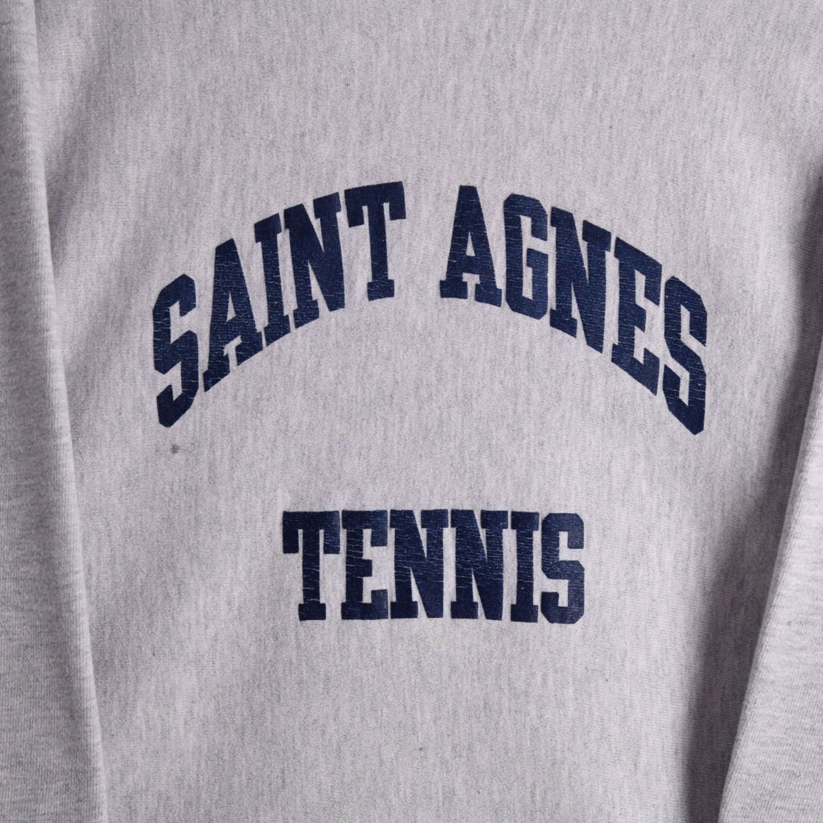 00s Champion Tennis Reverse Weave Grey Sweatshirt (M)