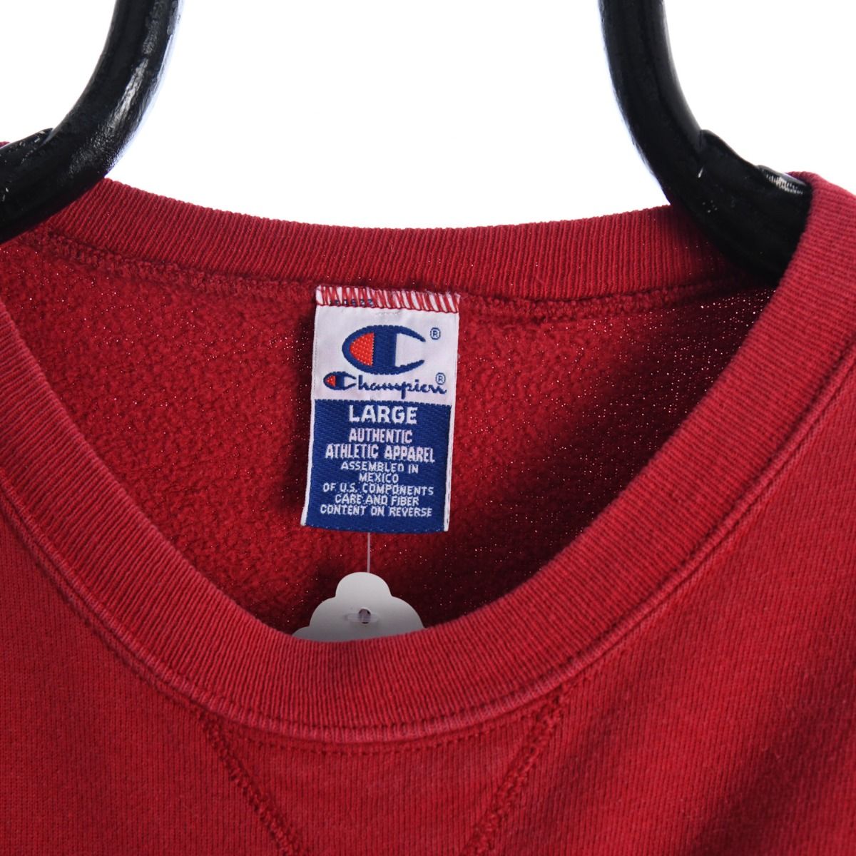 00s Champion Red Embroidered Sweatshirt (M)