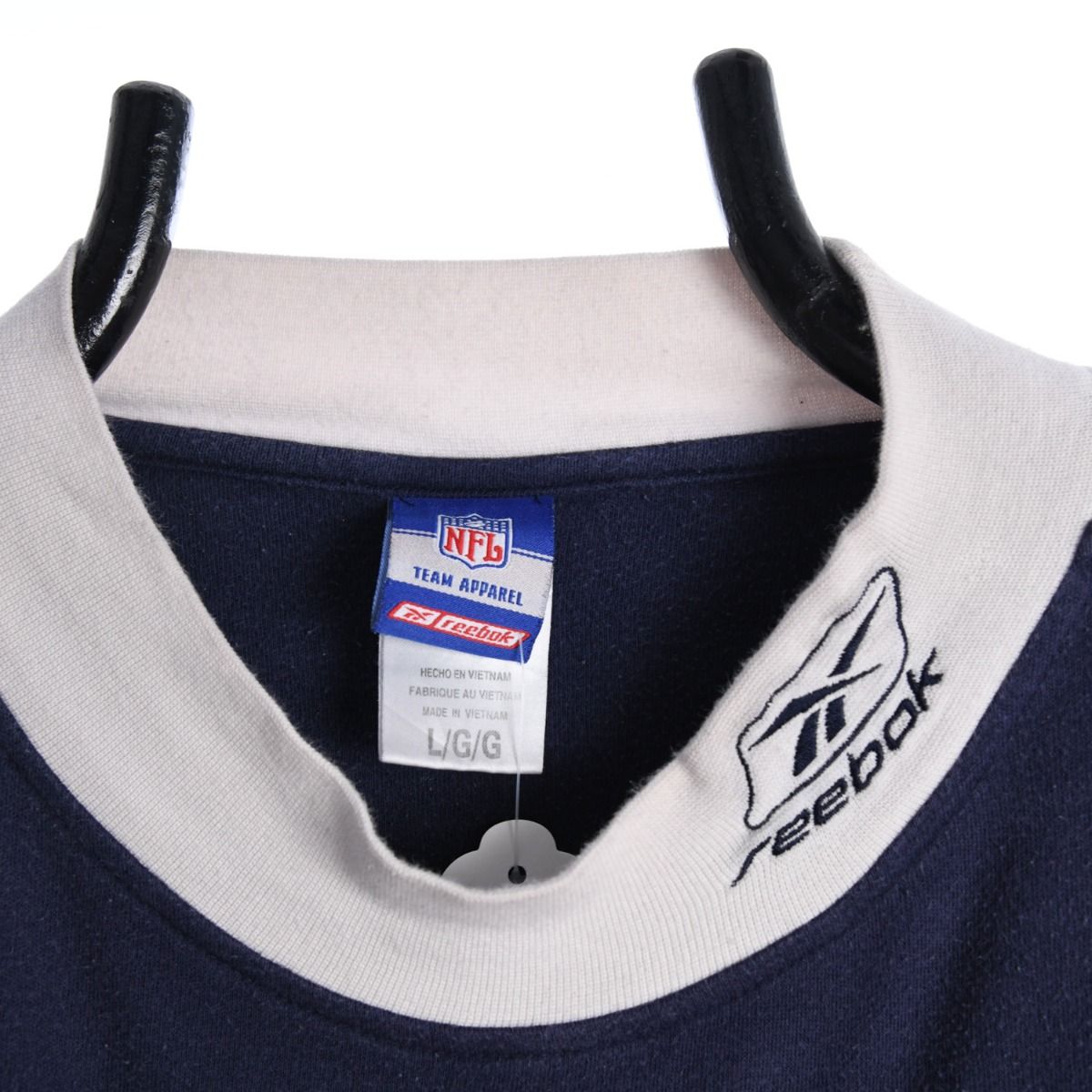 90s Reebok Dallas Cowboys Navy Embroidered Thick T-Shirt (XXL)