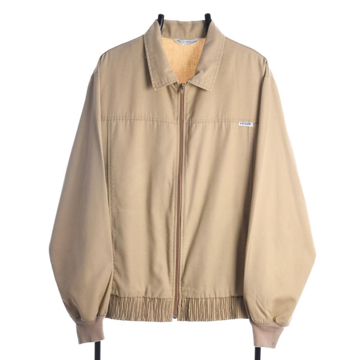 70s Adidas Beige Thin  Harrington Jacket (L)