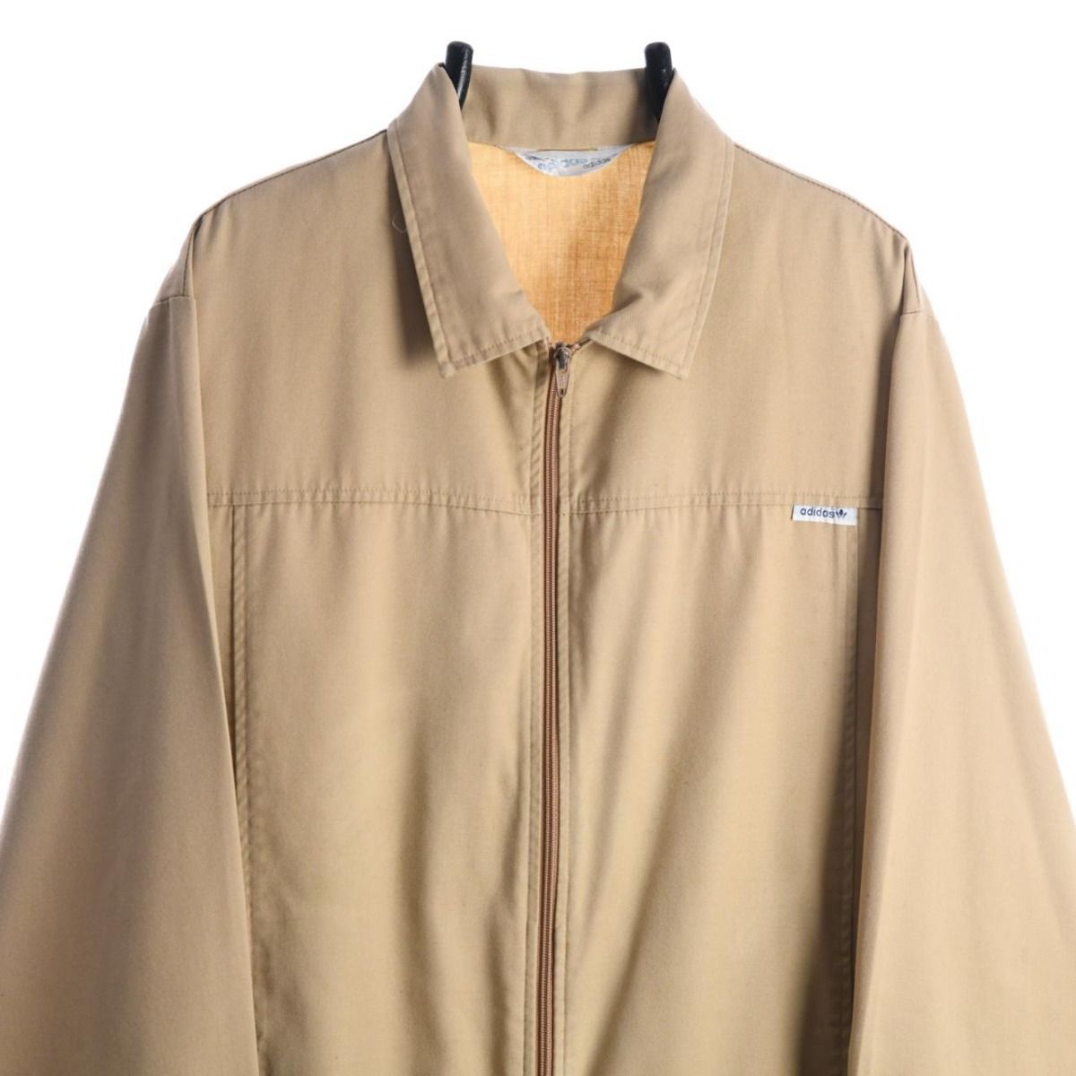 70s Adidas Beige Thin  Harrington Jacket (L)