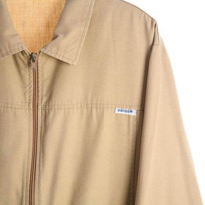 70s Adidas Beige Thin  Harrington Jacket (L)