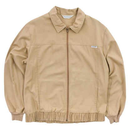 70s Adidas Beige Thin  Harrington Jacket (L)