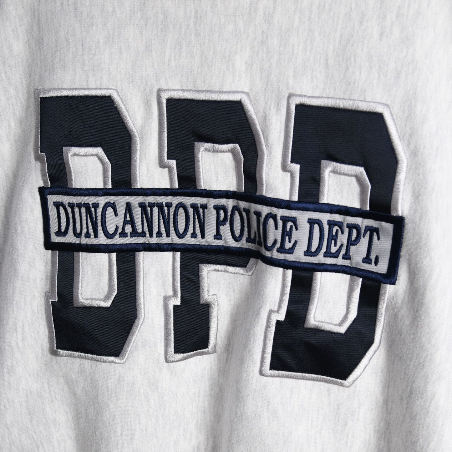 90s Duncannon Police Dept. Grey Heavy Embroidered Sweatshirt (L)