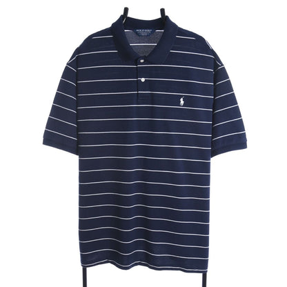 00s Polo Golf Navy Striped Polo Top (XXL)