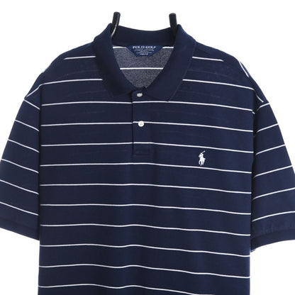 00s Polo Golf Navy Striped Polo Top (XXL)