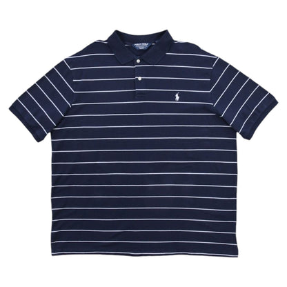 00s Polo Golf Navy Striped Polo Top (XXL)