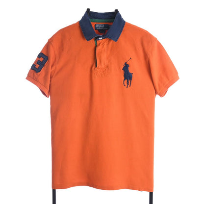 00s Polo Ralph Lauren Orange Rugby Shirt (M)