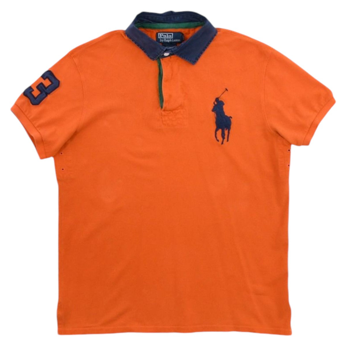 00s Polo Ralph Lauren Orange Rugby Shirt (M)