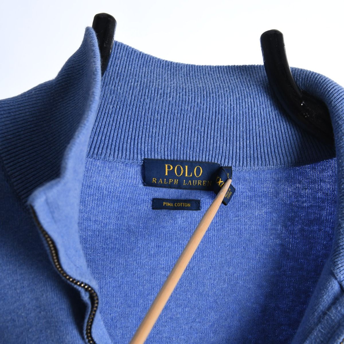 Polo Ralph Lauren Blue Embroidered 1/4 Zip Sweatshirt (XXL)