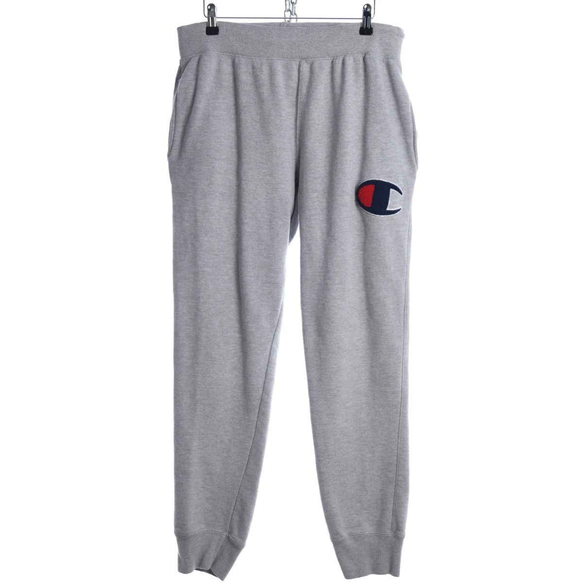 00s Champion Reverse Weave Grey Tracksuit Bottoms (L)