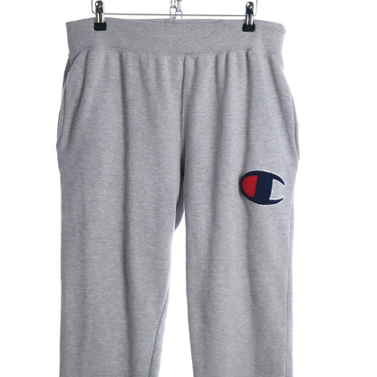 00s Champion Reverse Weave Grey Tracksuit Bottoms (L)