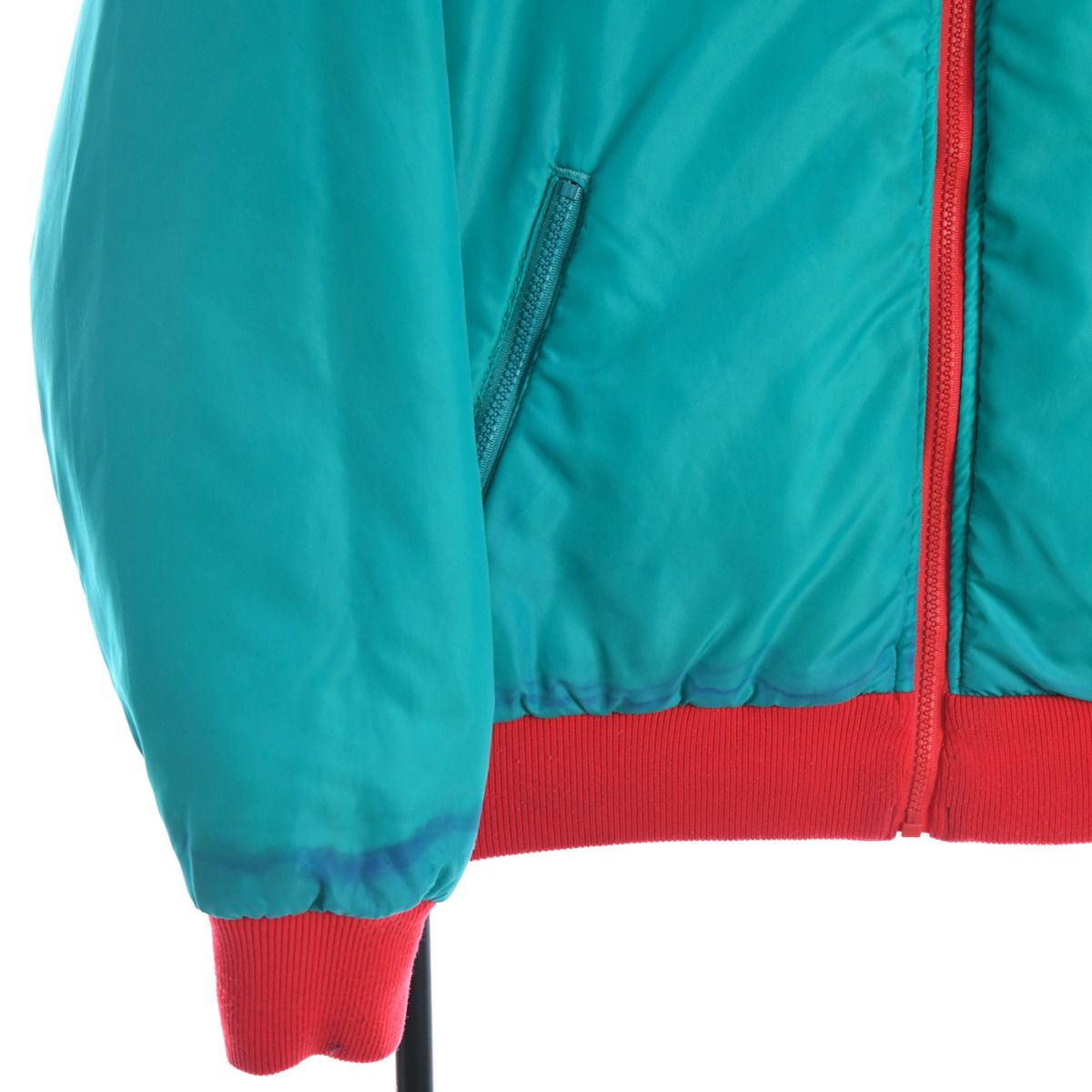 90s Columbia Green/Pink Puffer Reversible Jacket (L)