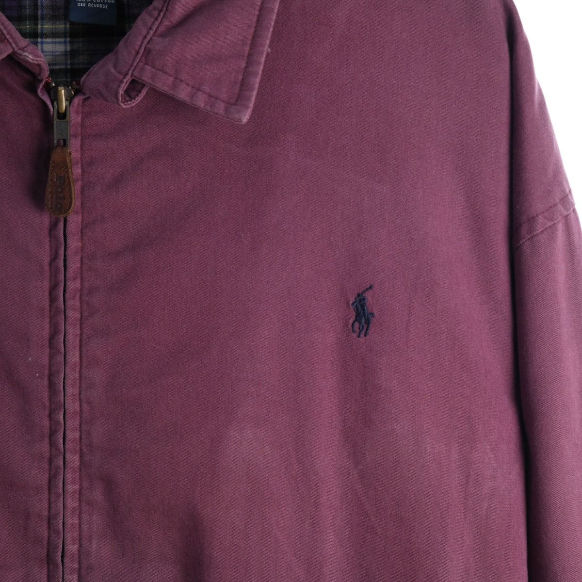 00s Polo Ralph Lauren Burgundy Harrington Jacket (XL)